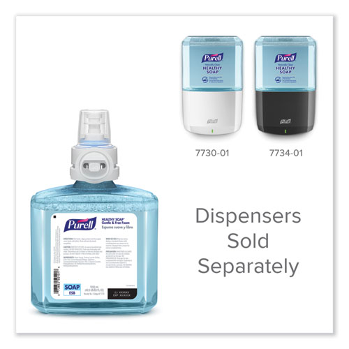 Image of Purell® Healthy Soap Gentle And Free Foam, For Es8 Dispensers, Fragrance-Free, 1,200 Ml, 2/Carton