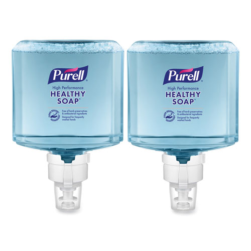 PURELL® CLEAN RELEASE Technology (CRT) HEALTHY SOAP High Performance Foam, For ES8 Dispensers, Fragrance-Free, 1,200 mL, 2/Carton