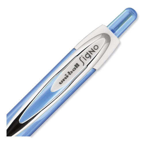 Image of Uniball® Signo 207 Gel Pen, Retractable, Medium 0.7 Mm, Assorted Ink And Barrel Colors, 8/Pack