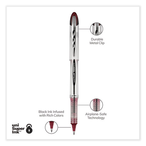 Image of Uniball® Vision Elite Blx Series Roller Ball Pen, Stick, Bold 0.8 Mm, Assorted Ink And Barrel Colors, 5/Pack