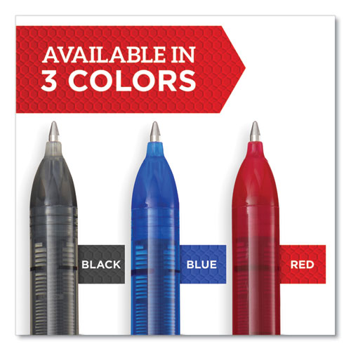 Image of Sharpie® Roller Professional Design Roller Ball Pen, Stick, Medium 0.7 Mm, Red Ink, Black Barrel, Dozen