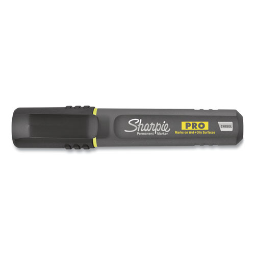 Image of Sharpie® Pro Permanent Marker, Broad Chisel Tip, Black, Dozen