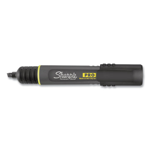 Image of Sharpie® Pro Permanent Marker, Broad Chisel Tip, Black, Dozen