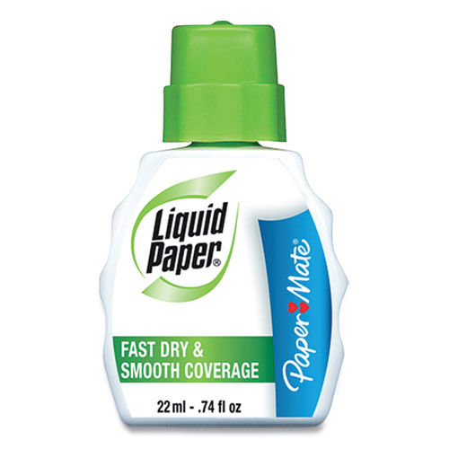 Image of Paper Mate® Liquid Paper® Fast Dry Correction Fluid, 22 Ml Bottle, White, 3/Pack