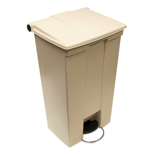 Image of Rubbermaid® Commercial Step-On Receptacle, 23 Gal, Polyethylene, Beige