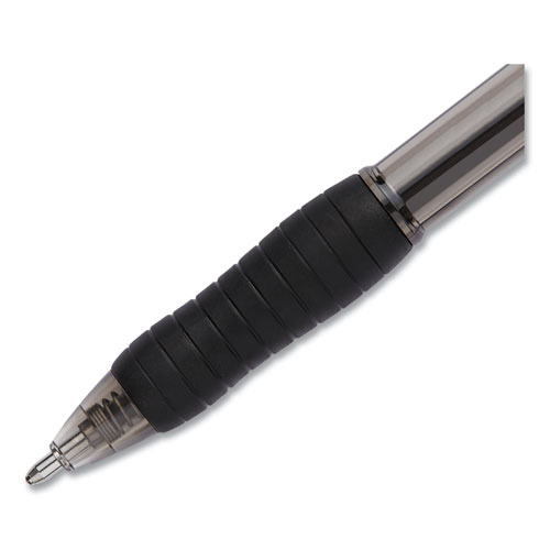 Image of Paper Mate® Profile Ballpoint Pen Value Pack, Retractable, Bold 1.4 Mm, Black Ink, Smoke Barrel, 36/Box