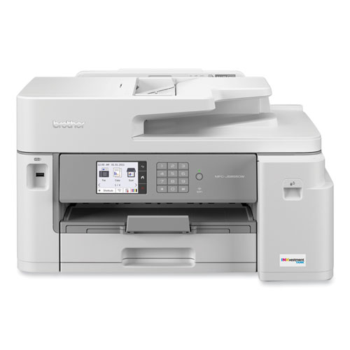 Brother Mfc-J5855Dw Inkvestment Tank All-In-One Color Inkjet Printer, Copy/Fax/Print/Scan