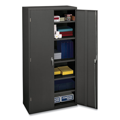 HON® Assembled Storage Cabinet, 36w x 18.13d x 71.75h, Charcoal
