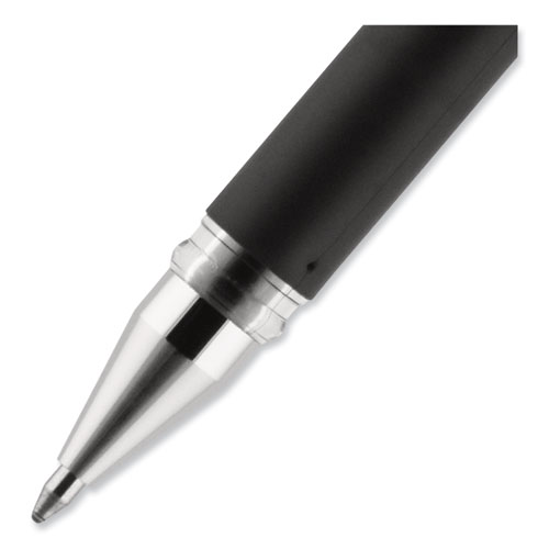 Image of Uniball® 207 Impact Gel Pen, Stick, Bold 1 Mm, Black Ink, Silver/Black Barrel