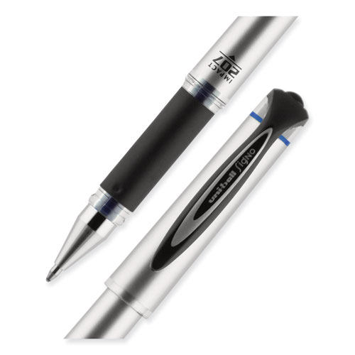 Image of Uniball® 207 Impact Gel Pen, Stick, Bold 1 Mm, Blue Ink, Black Barrel