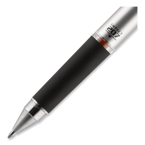 Image of Uniball® 207 Impact Gel Pen, Retractable, Bold 1 Mm, Red Ink, Black/Red Barrel