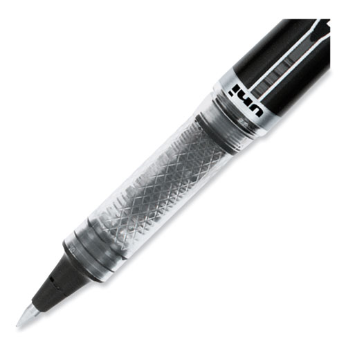 VISION ELITE Hybrid Gel Pen, Stick, Extra-Fine 0.5 mm, Black Ink, Black/Clear Barrel