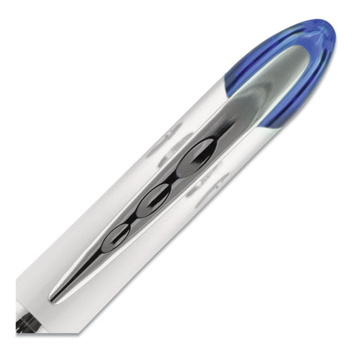 Image of Uniball® Vision Elite Roller Ball Pen, Stick, Bold 0.8 Mm, Blue Ink, White/Blue Barrel