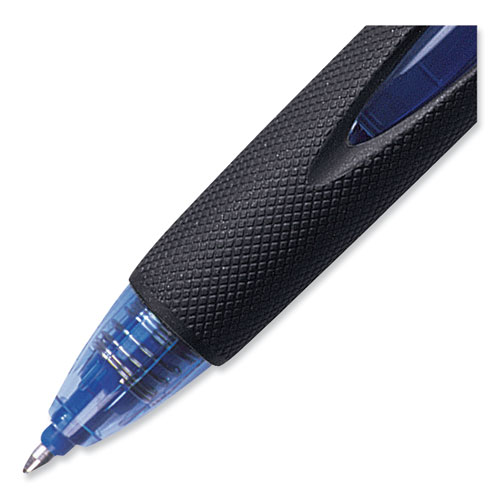 Image of Uniball® Power Tank Rt Ballpoint Pen, Retractable, Bold 1 Mm, Blue Ink, Translucent Blue Barrel, Dozen