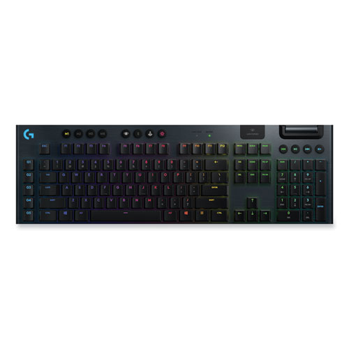 G915 LIGHTSPEED Wireless RGB Mechanical Gaming Keyboard, Tactile Keys, Black