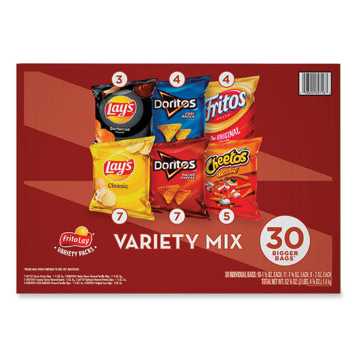 Image of Frito-Lay Classic Variety Mix, Assorted, 30 Bags/Box