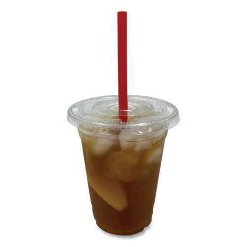 Image of Boardwalk® Pet Cold Cup Lids, Fits 12 Oz Squat And 14 To 24 Oz Plastic Cups, Clear, 1,000/Carton