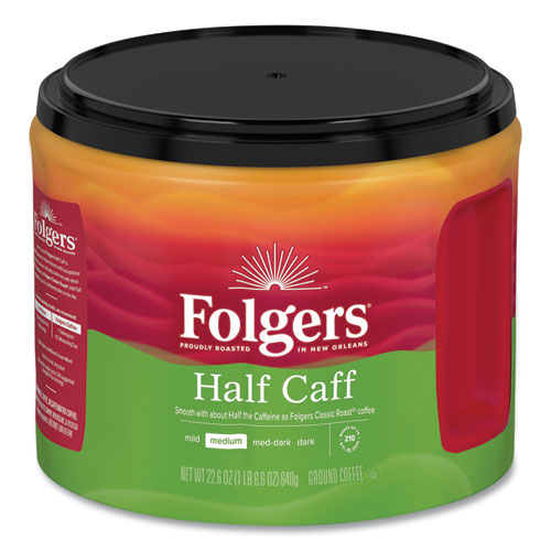 Folgers® Coffee, Half Caff, 22.6 Oz Canister