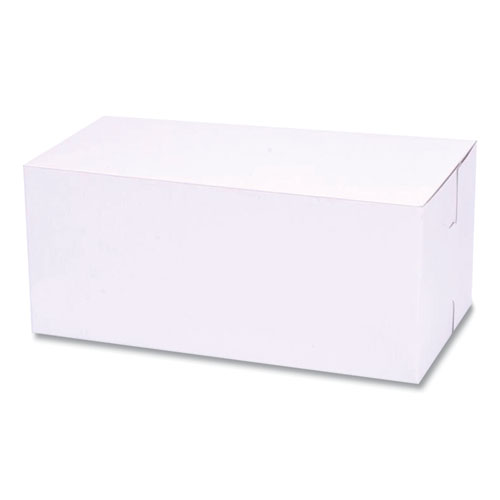 Sct® White One-Piece Non-Window Bakery Boxes, Standard, 9 X 5 X 4, White, Paper, 250/Bundle