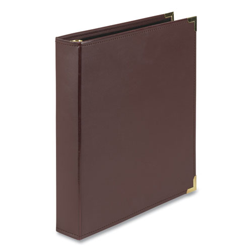 Samsill® Classic Collection Ring Binder, 3 Rings, 1.5" Capacity, 11 X 8.5, Burgundy