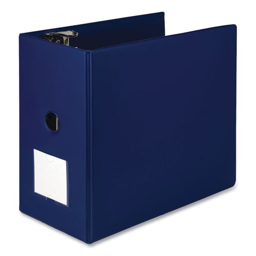 Samsill® Clean Touch Locking D-Ring Reference Binder Protected W/Antimicrobial Additive, 3 Rings, 6" Capacity, 11 X 8.5, Blue
