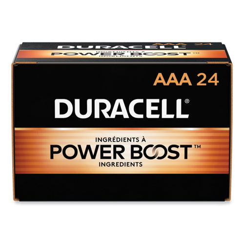 Duracell® Power Boost CopperTop Alkaline AAA Batteries, 24/Box