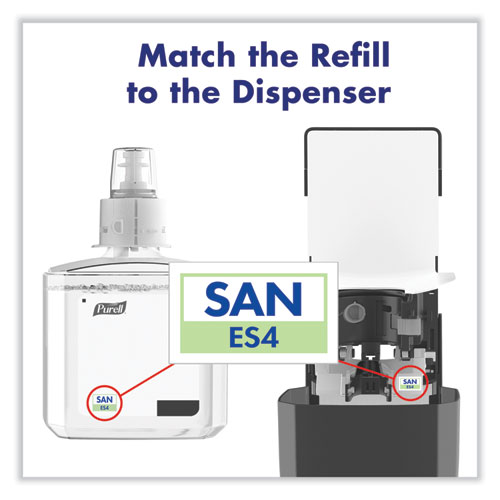 Image of Purell® Push-Style Hand Sanitizer Dispenser, 1,200 Ml, 5.25 X 8.56 X 12.13, Graphite