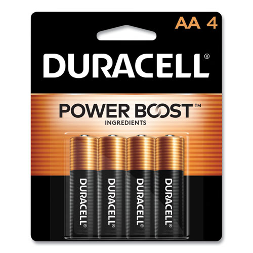 Duracell® Power Boost CopperTop Alkaline AA Batteries, 4/Pack