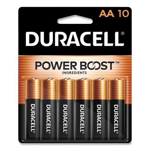 Duracell® Power Boost CopperTop Alkaline AA Batteries, 10/Pack