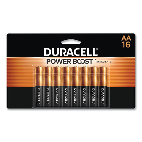 Image of Duracell® Power Boost Coppertop Alkaline Aa Batteries, 16/Pack