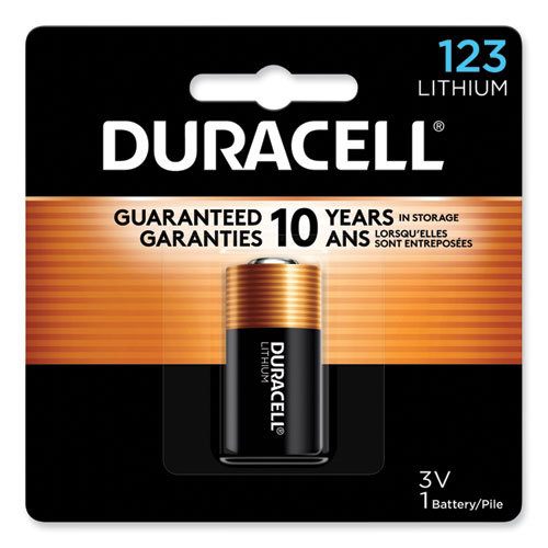Duracell® Specialty High-Power Lithium Battery, 123, 3 V