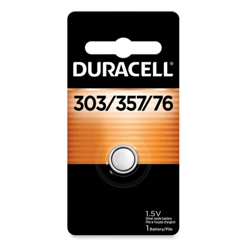 Duracell® Button Cell Battery, 303/357, 1.5 V, 6/Box