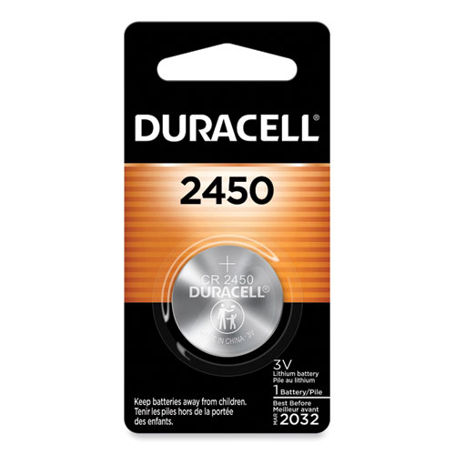 Image of Duracell® Lithium Coin Batteries, 2450, 36/Carton