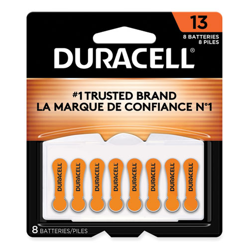 Duracell® Hearing Aid Battery, #13, 8/Pack