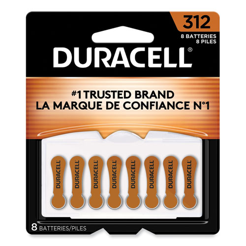 Image of Duracell® Hearing Aid Battery, #312, 8/Pack