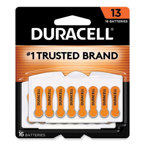 Duracell® Hearing Aid Battery, #13, 16/Pack