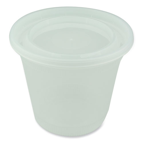 Image of Pactiv Evergreen Newspring Delitainer Microwavable Container, 32 Oz, 5.5 X 5.5 X 4.9, Clear, Plastic, 200/Carton