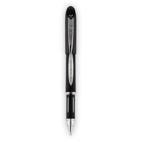 Uniball® Jetstream Stick Ballpoint Pen, Bold 1 Mm, Black Ink, Black Barrel