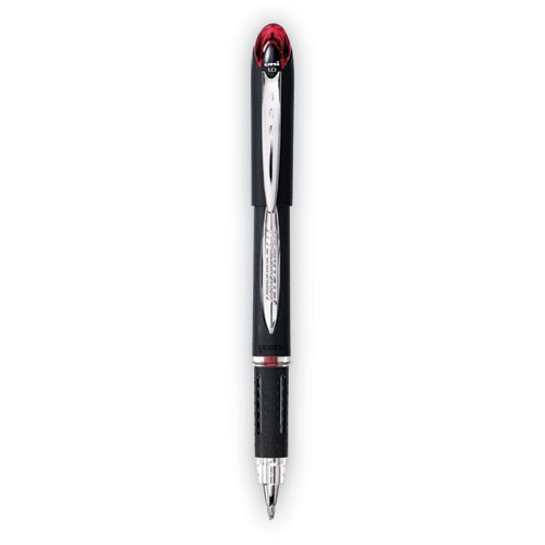 Uniball® Jetstream Ballpoint Pen, Stick, Bold 1 Mm, Red Ink, Black Barrel