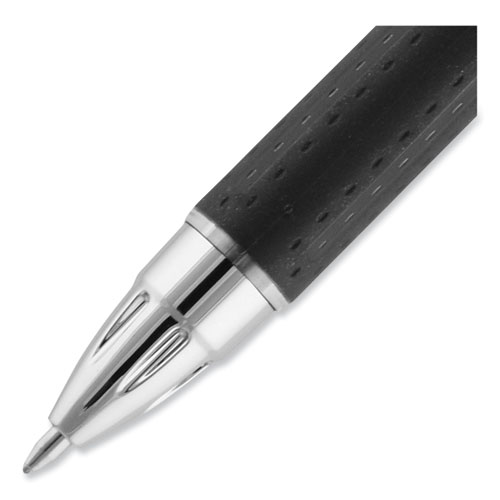 Jetstream Retractable Hybrid Gel Pen, Bold 1 mm, Blue Ink, Black/Silver/Blue Barrel