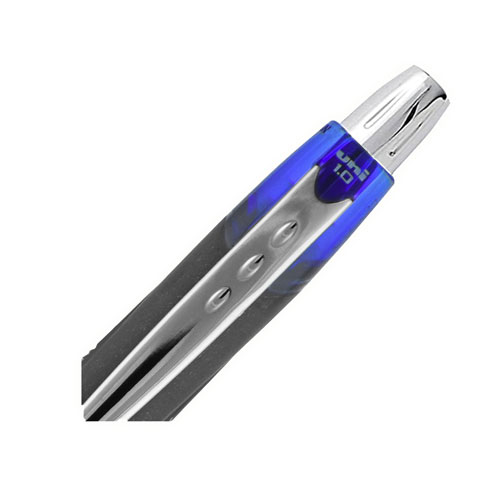 Image of Uniball® Jetstream Retractable Ballpoint Pen, Bold 1 Mm, Blue Ink, Black Barrel