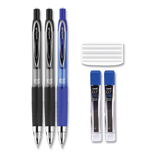  uni-ball Kuru Toga Mechanical Pencil with 0.7 mm Lead Refills  & Pencil Erasers, HB #2 : Office Products