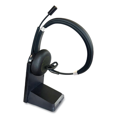 Image of Innovera® Ivr70002 Monaural Over The Head Bluetooth Headset, Black/Silver