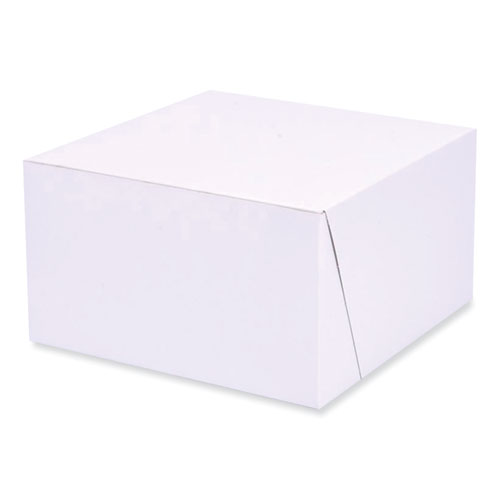 Image of Sct® Bakery Boxes, Standard, 7 X 7 X 4, White, Paper, 250/Carton