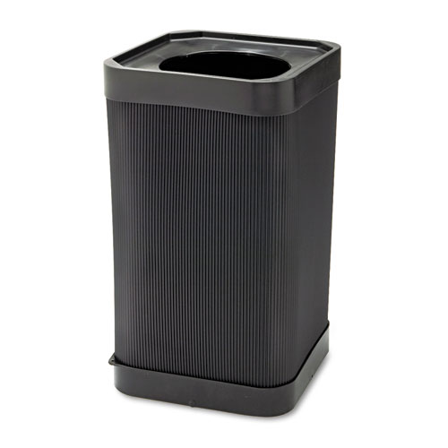 Image of Safco® At-Your-Disposal Top-Open Receptacle, 38 Gal, Polyethylene, Black