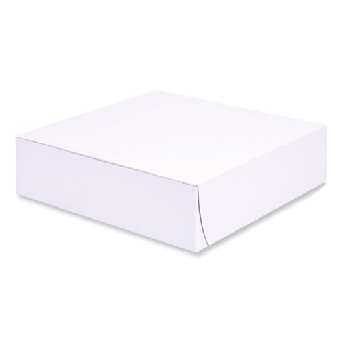 Image of Sct® Bakery Boxes, Standard, 9 X 9 X 2.5, White, Paper, 250/Carton