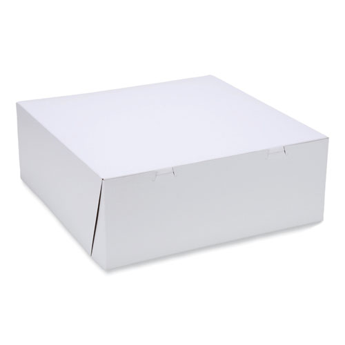 Image of Sct® Bakery Boxes, Standard, 16 X 16 X 6, White, Paper, 50/Carton