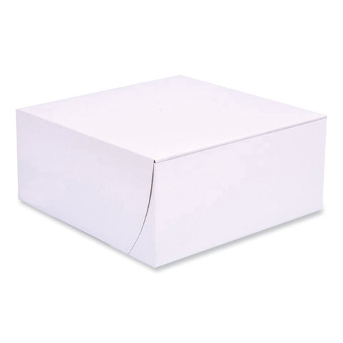Image of Sct® Bakery Boxes, Standard, 9 X 9 X 4, White, Paper, 200/Carton