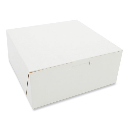 Image of Sct® Bakery Boxes, Standard, 7 X 7 X 3, White, Paper, 250/Carton