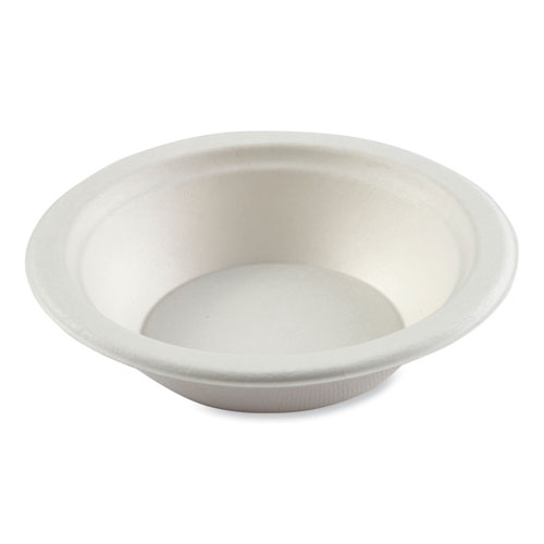 AmerCareRoyal® Bagasse PFAS-Free Dinnerware, Bowl, 12 oz, White, 1,000/Carton